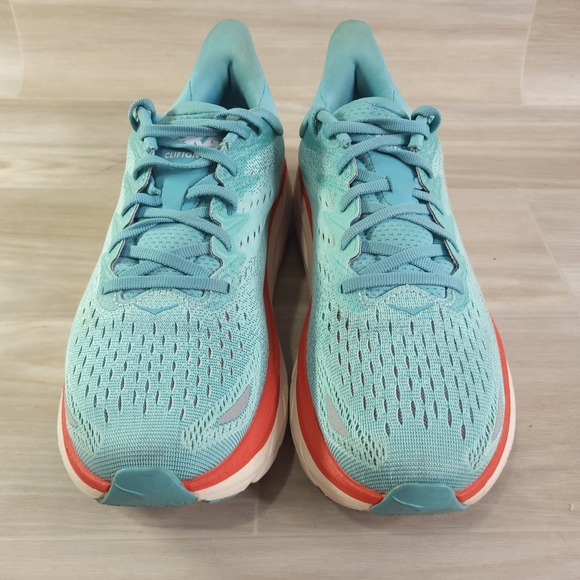 Hoka One One Clifton 8 Shoes Womens Size 9B Mint Purple Running Sneakers - Picture 9 of 13